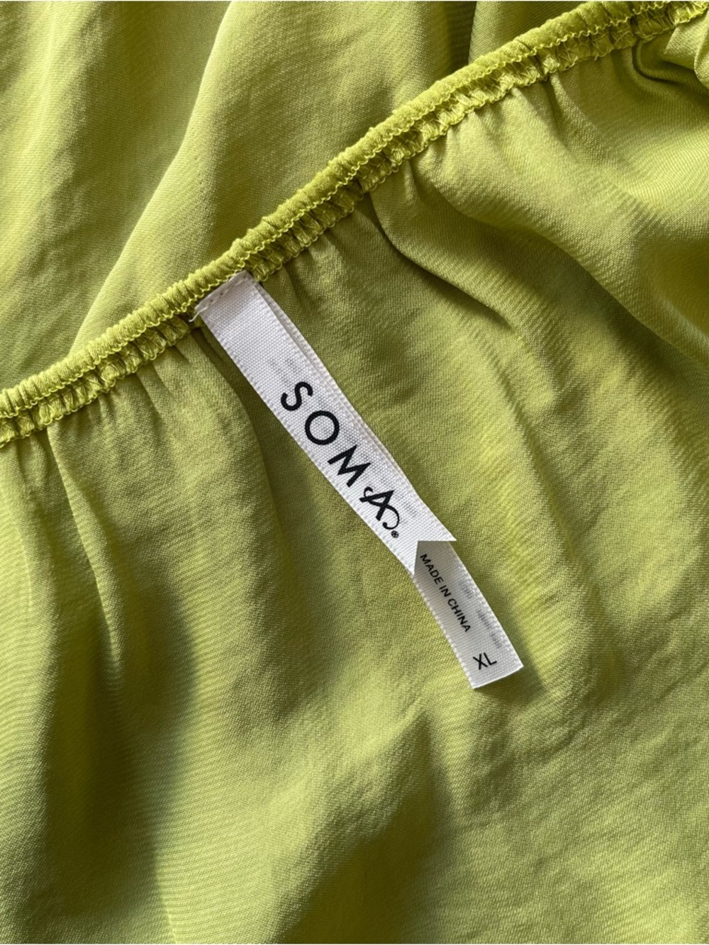 Witchy Vibes Lime Green Lace Trim Satin Fairy Whimsigoth Chemise Layer - Picture 7 of 9